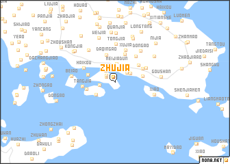 map of Zhujia