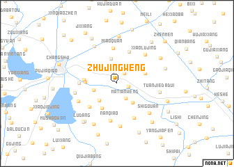 map of Zhujingweng