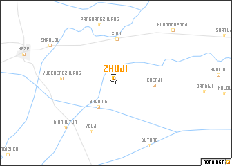 map of Zhuji