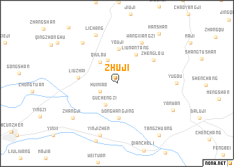 map of Zhuji