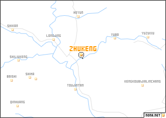 map of Zhukeng