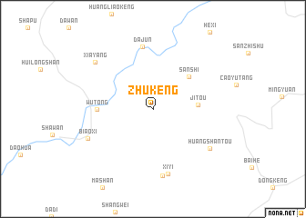 map of Zhukeng