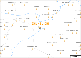 map of Zhukevichi