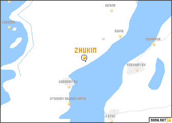 map of Zhukin