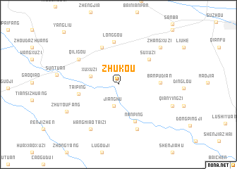 map of Zhukou