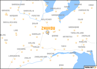 map of Zhukou