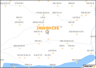 map of Zhukoviche