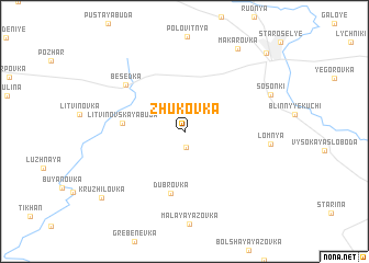 map of Zhukovka
