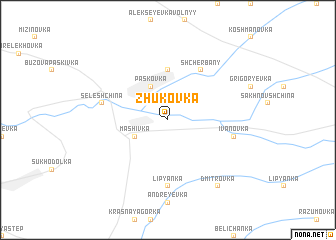 map of Zhukovka