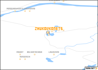 map of Zhukov Konets