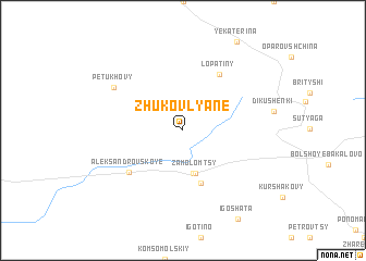 map of Zhukovlyane