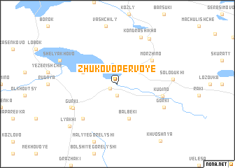 map of Zhukovo Pervoye