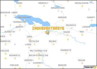 map of Zhukovo Vtoroye