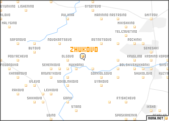 map of Zhukovo