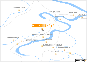 map of Zhukovskaya