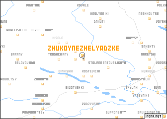 map of Zhukoyne Zhelyadzke