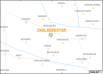 map of Zhulaorentun