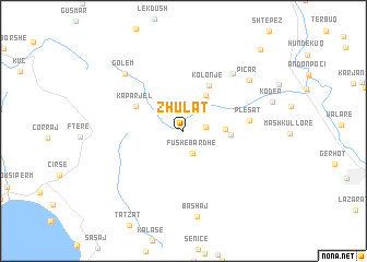 map of Zhulat