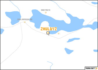 map of Zhuldyz