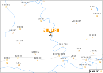 map of Zhulian