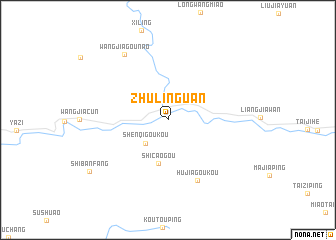 map of Zhulinguan