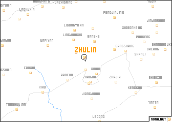 map of Zhulin