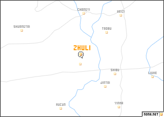 map of Zhuli