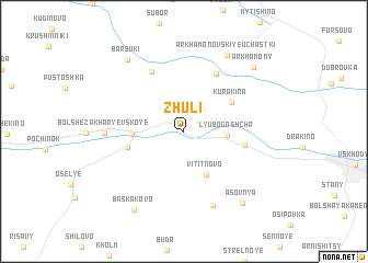 map of Zhuli