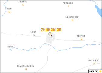 map of Zhumadian