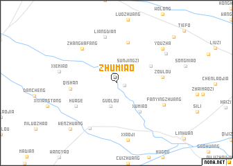 map of Zhumiao