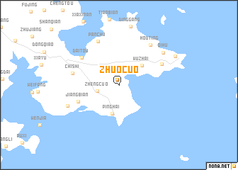 map of Zhuocuo