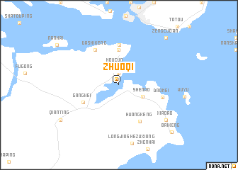 map of Zhuoqi