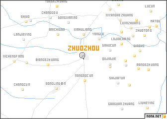 map of Zhuozhou