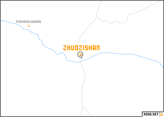 map of Zhuozishan