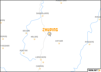 map of Zhuping