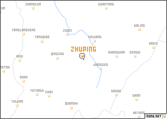 map of Zhuping