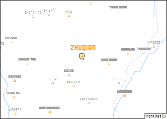 map of Zhuqian