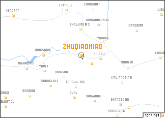 map of Zhuqiaomiao