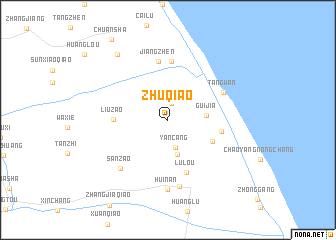 map of Zhuqiao