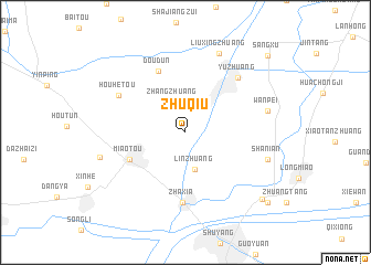 map of Zhuqiu