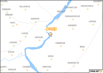 map of Zhuqi