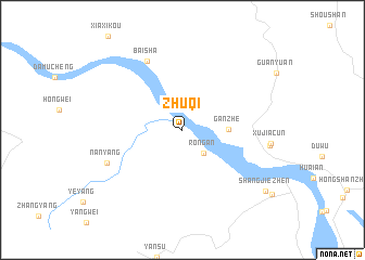 map of Zhuqi