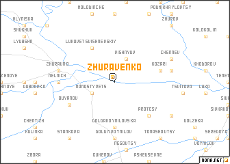 map of Zhuravenko