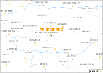 map of Zhuravinka