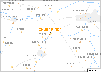 map of Zhuravinka
