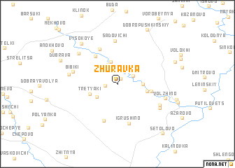 map of Zhuravka