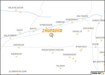 map of Zhuravka