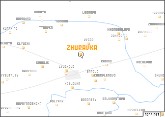 map of Zhuravka