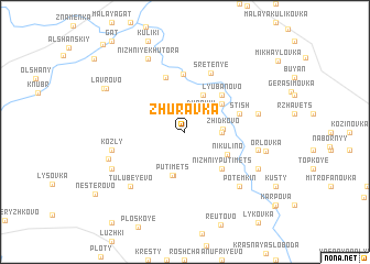 map of Zhuravka