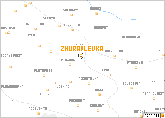 map of Zhuravlëvka
